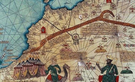 Karta z „Albumu Katalońskiego” – XIV-wiecznego arcydzieła Abrahama Cresquesa, katografa z Majorki