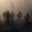 Ukraińscy żołnierze - byli więźniowie - z batalionu specjalnego "Szkwał" 28. Samodzielnej Brygady Zm