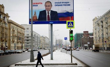 Plakat wyborczy Władimira Putina w Moskwie