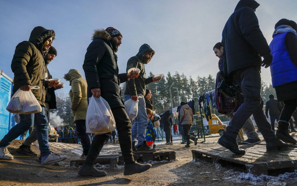 Imigranci na granicy Litwy z Białorusią