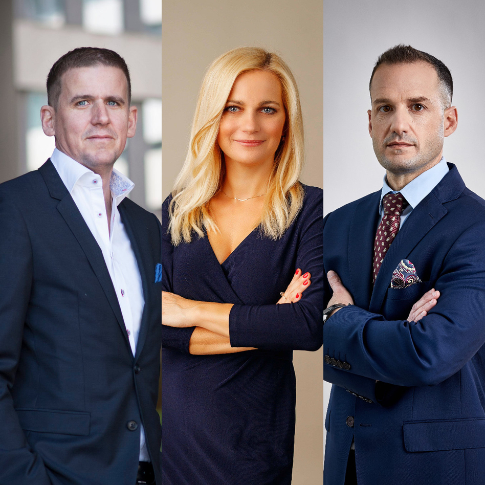 Nicklas Lindberg z Echa Investment, Monika Perekitko z Domu Development (zrezygnowała w październiku
