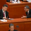 Prezydent Chin Xi Jinping (L)  i premier Li Qiang (P)