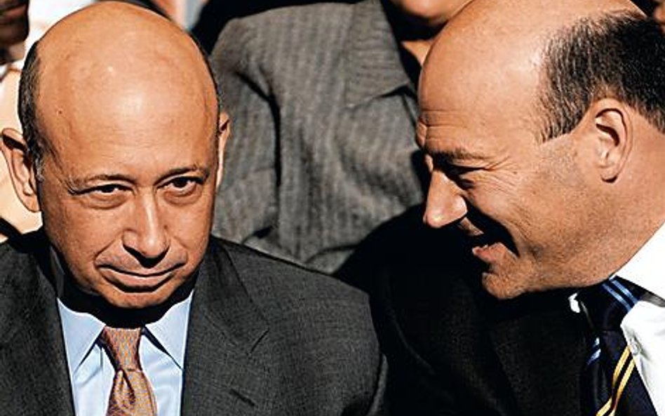 Prezes banku Goldman Sachs Lloyd Blankfein (z lewej) i szef rady dyrektorów Gary Cohn