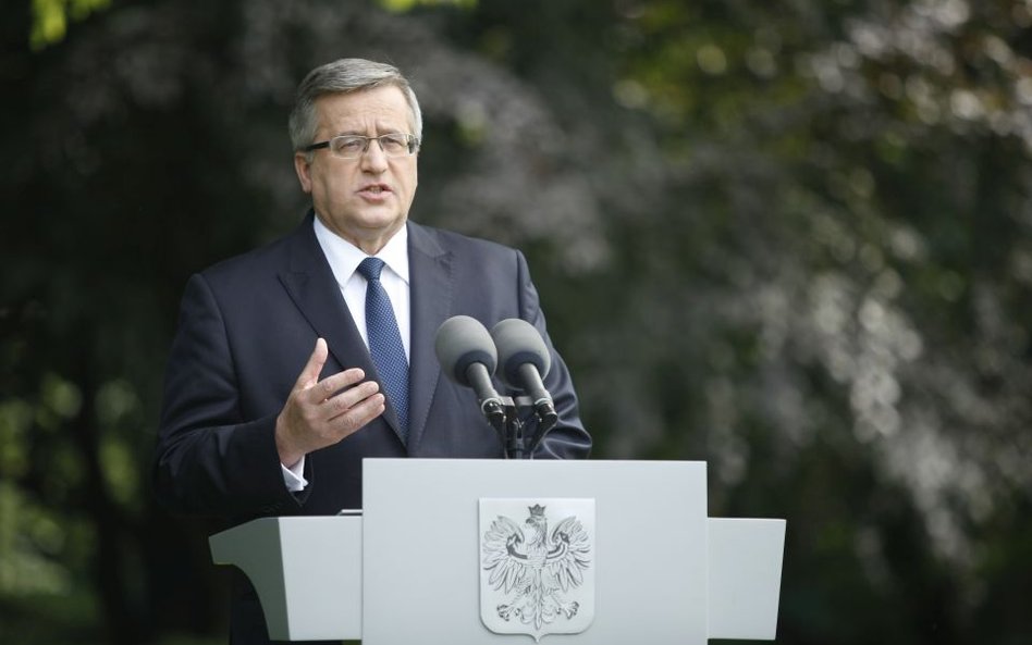 Prezydent Bronisław Komorowski