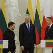 Wołodymyr Zełenski, Gitanas Nauseda i Karol Nawrocki