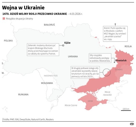 Tak wyglądała sytuacja na froncie w 1470 dniu wojny