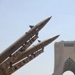 Irański system rakietowy na placu Azadi w Teheranie