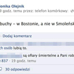 Komentarz Moniki Olejnik na Facebooku