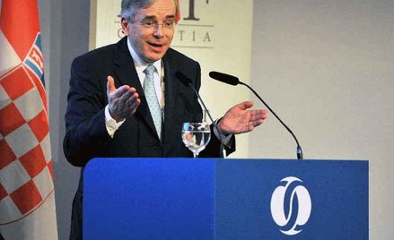 Prezes EBOiR Thomas Mirow w Zagrzebiu