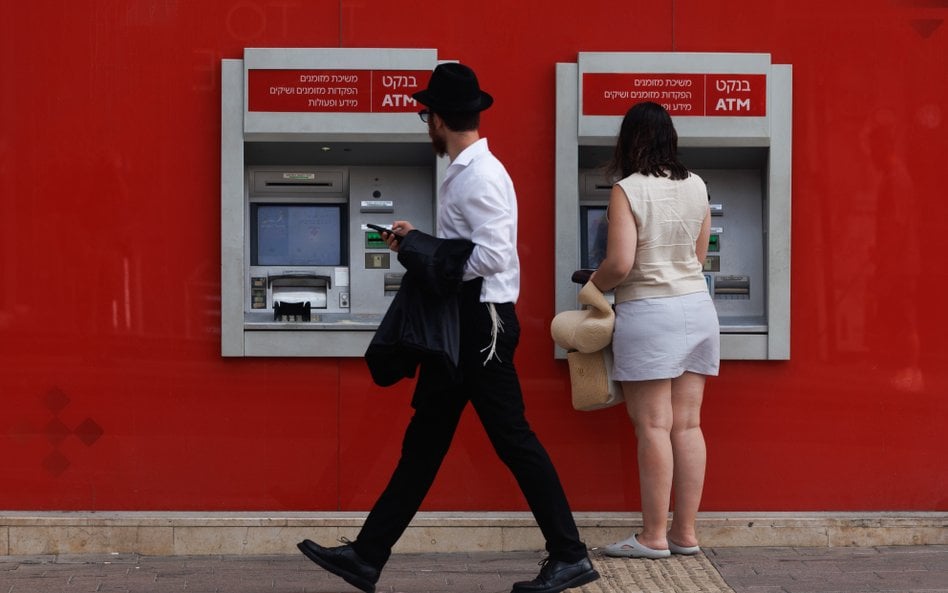 Bankomat w Tel Awiwie w Izraelu