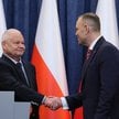 Prezydent Karol Nawrocki i prezes Narodowego Banku Polskiego Adam Glapiński podczas konferencji pras