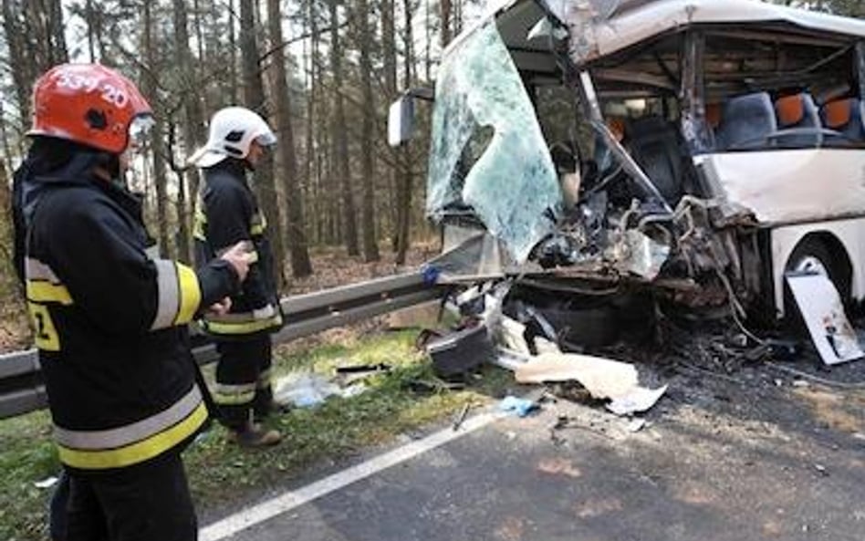 Wypadek autokaru w Zachodniopomorskiem