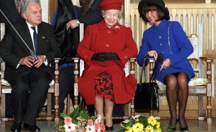 Elżbieta II i Jolanta Kwaśniewska