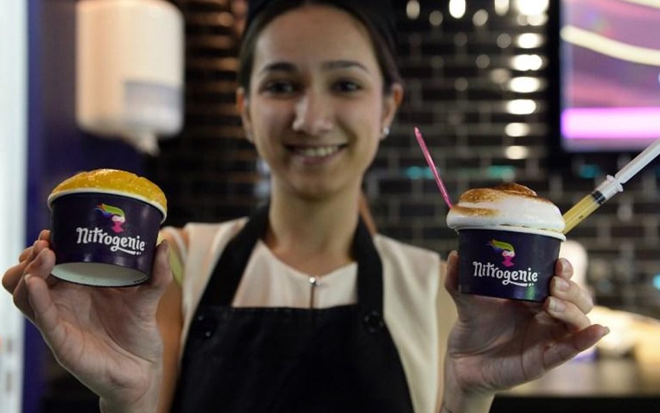 Lodziarnia "moleklularna" Nitrogenie w Paryżu