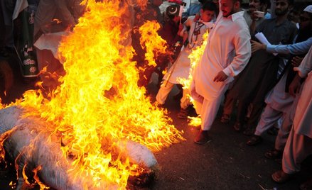 Antyindyjska demonstracja w Karaczi