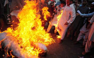Antyindyjska demonstracja w Karaczi