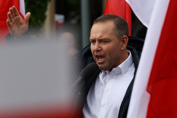 Karol Nawrocki na wiecu wyborczym, Garwolin, 5 maja