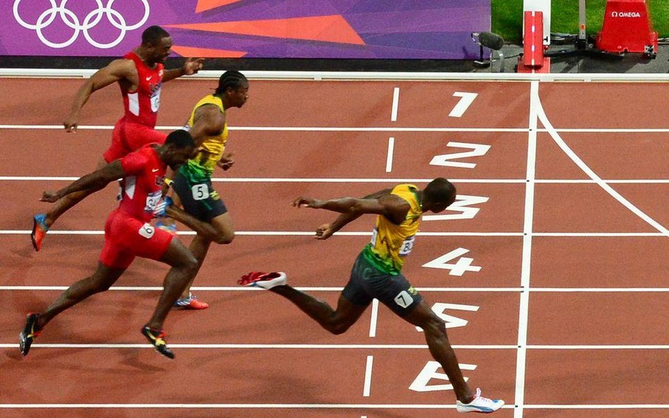Finał biegu na 100m