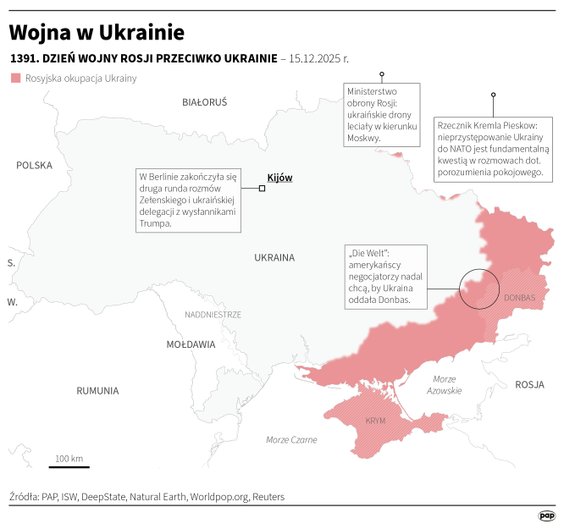 Tak wyglądała sytuacja na froncie w 1391 dniu wojny