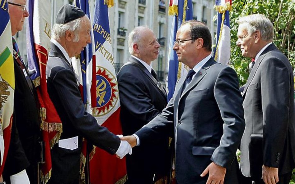 François Hollande podczas uroczystości w 70. rocznicę obławy na Żydów