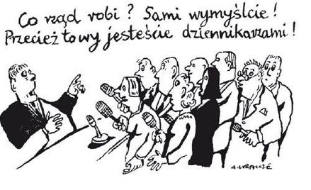 Komentarz rysunkowy. Co rząd robi?