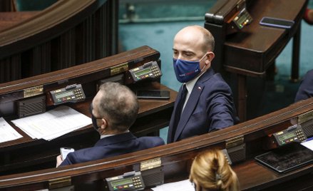 Borys Budka, przewodniczący PO, w Sejmie