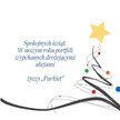 Spokojnych świąt życzy Parkiet