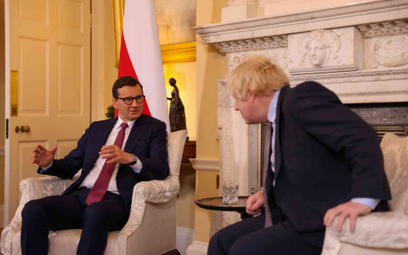Mateusz Morawiecki i Boris Johnson