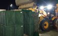 Saperzy budują posterunki w pobliżu przejść granicznych na granicy między Polską a Ukrainą
