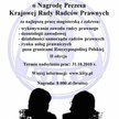 Konkurs o Nagrodę Prezesa KRRP