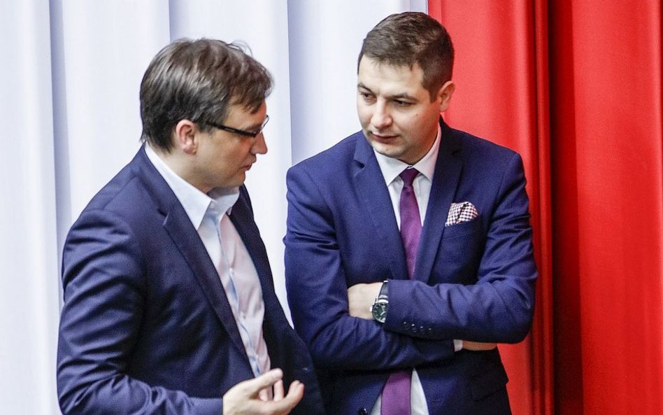 Minister sprawiedliwości Zbigniew Ziobro i wiceminister Patryk Jaki