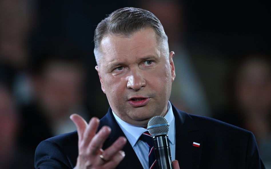 Wiceprezes PiS Przemysław Czarnek, kandydat tej partii na premiera