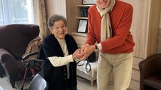 Wanda Traczyk Stawska i ambasador Niemiec Arndt Freytag von Loringhoven