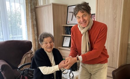 Wanda Traczyk Stawska i ambasador Niemiec Arndt Freytag von Loringhoven