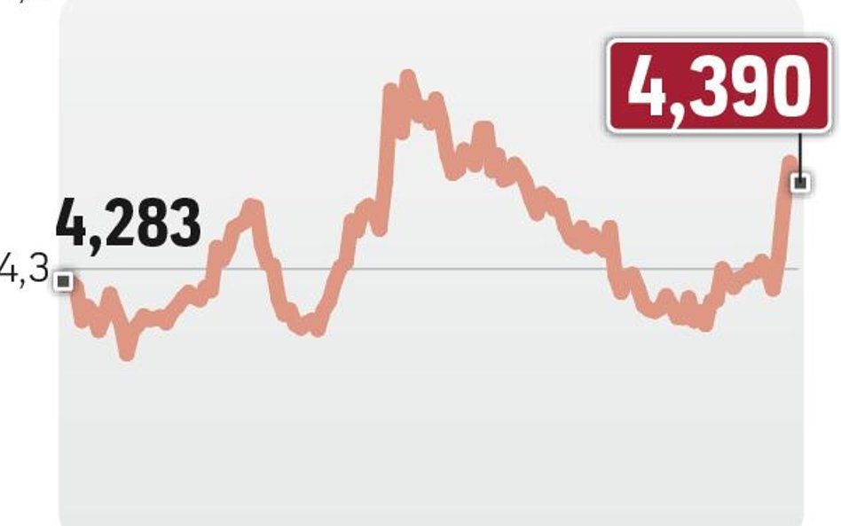 Złoty osłabł do poziomu z lutego