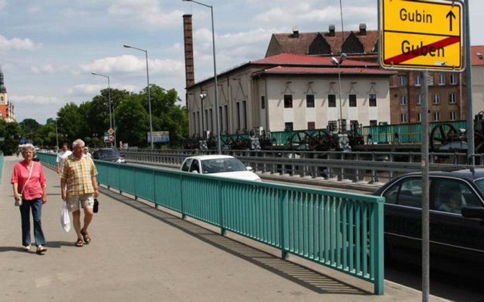 Most łączący polski Gubin z niemieckim Guben