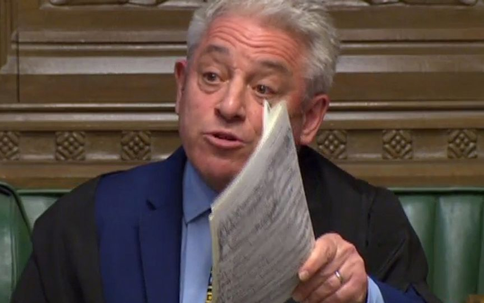 Spiker Izby Gmin John Bercow zdecyduje o tym, które scenariusze trafią pod głosowanie