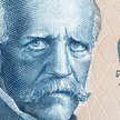 Portret Fridtjof Nansen na norweskich pieniędzach