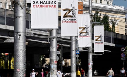„Z”, czyli symbol rosyjskiej wojny przeciw Ukrainie, na ulicach Wołgogradu