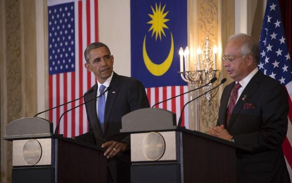Prezydent USA Barack Obama i premier Malezji Najib Razak