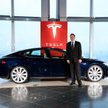 Elon Musk podczas prezentacji Model S