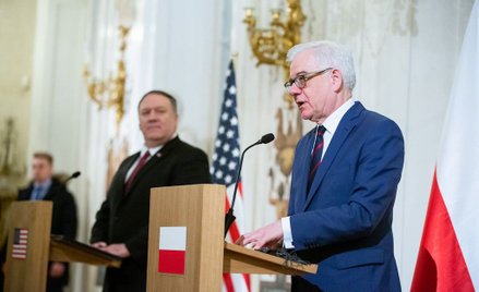 Mike Pompeo i Jacek Czaputowicz