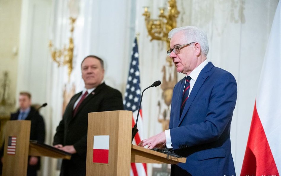 Mike Pompeo i Jacek Czaputowicz