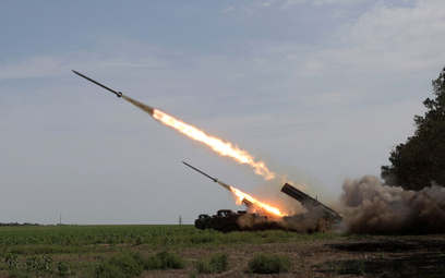 Ukraińska artyleria rakietowa BM-27 Uragan