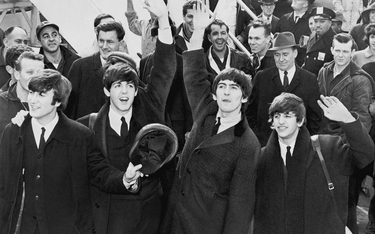 Zespół The Beatles na lotnisku JFK w Nowym Jorku, 7 lutego 1964