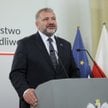 Minister sprawiedliwości Waldemar Żurek na konferencji prasowej