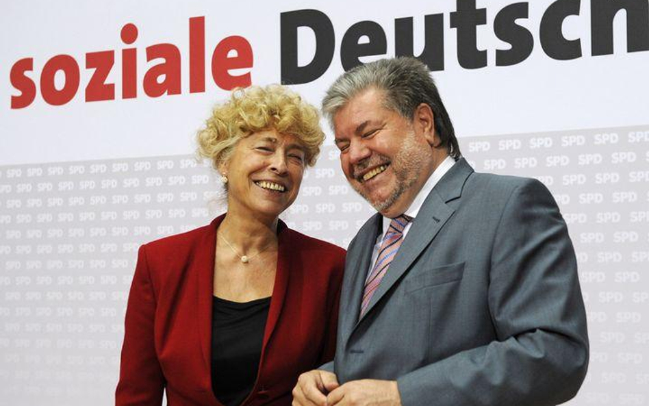 Liderzy SPD Kurt Beck i Gesine Schwan