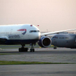 Samolot linii British Airways na warszawskim Okęciu