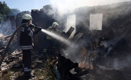 Skutki rosyjskiego ostrzału w Bachmucie