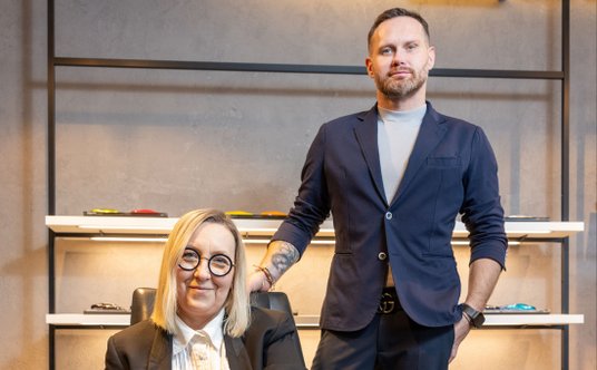 Magda Konstantynowicz, Communications Manager i Paweł Tatur, Head of Marketing Auto Fus Group